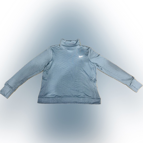 Nike NWT SZ XL gray turtleneck top w/Therma-Fit technology for warmth. Bust 48”+ - Picture 2 of 8